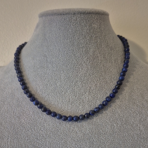 craftsman Jewelry - Natural Blue Lapis Choker & Matching Braclet.Certificate Of Authenticity Enclose